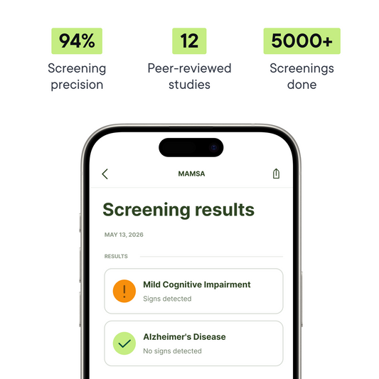 Detect Early Signs of Alzheimer's From Home